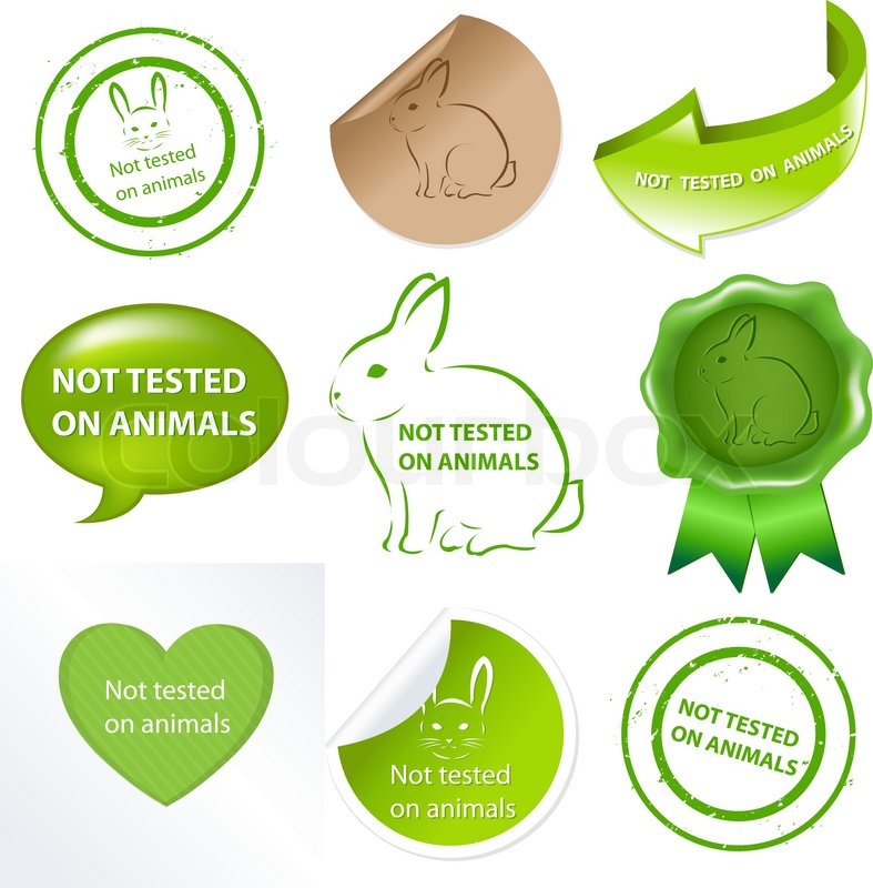 787x800 Not Tested On Animals, Isolated On White Background, Vector