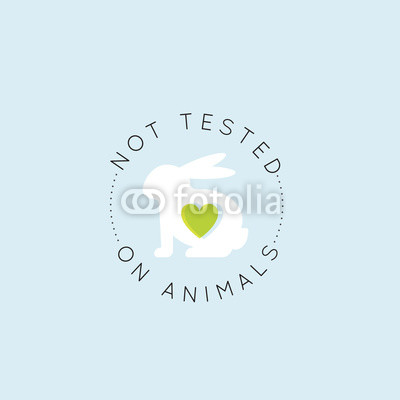 400x400 Vector Icon Style Illustration Logo Badge With Rabbit And Heart