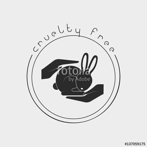 500x500 Animal Cruelty Free Logo. Not Tested On Animals Symbol Stock