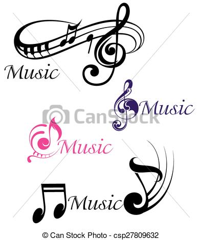 395x470 Notas, Vario, Musical. Notas, Musical.