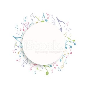 300x300 Vector Fondo Con Notas Musicales Premium Clipart