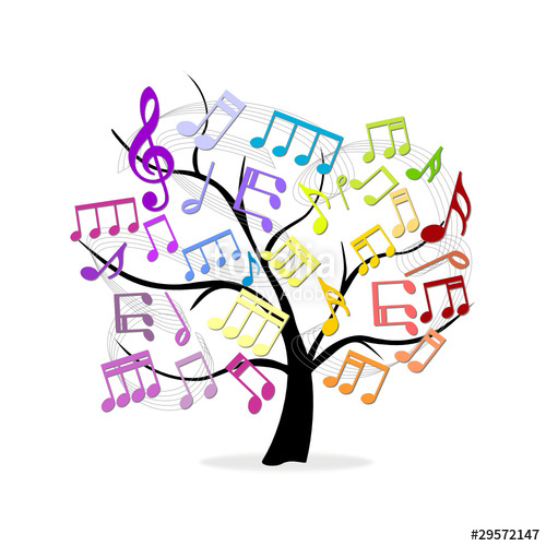 500x500 Arbol De Notas Musicales Stock Image And Royalty Free Vector