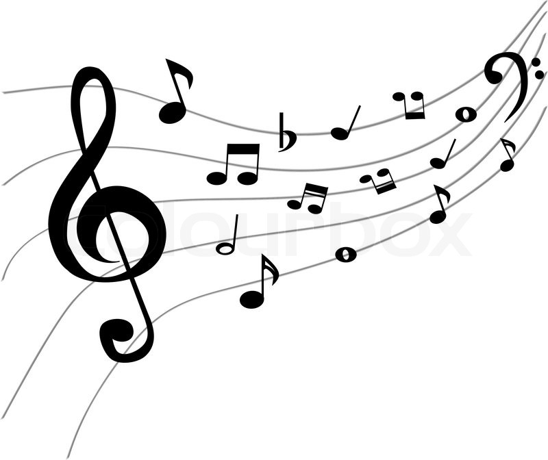 800x672 Background With Music Note. Stock Vector Colourbox