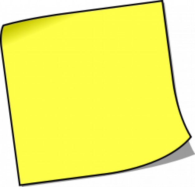 626x603 Blank Sticky Note Vector Free Download