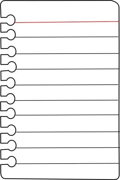 396x591 Clipart Notebook Page