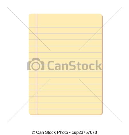 450x470 Image Of Blank Notepad Vector Isolate On White .