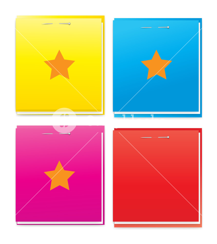 891x1000 Colored Notepad Vector Designs Royalty Free Stock Image