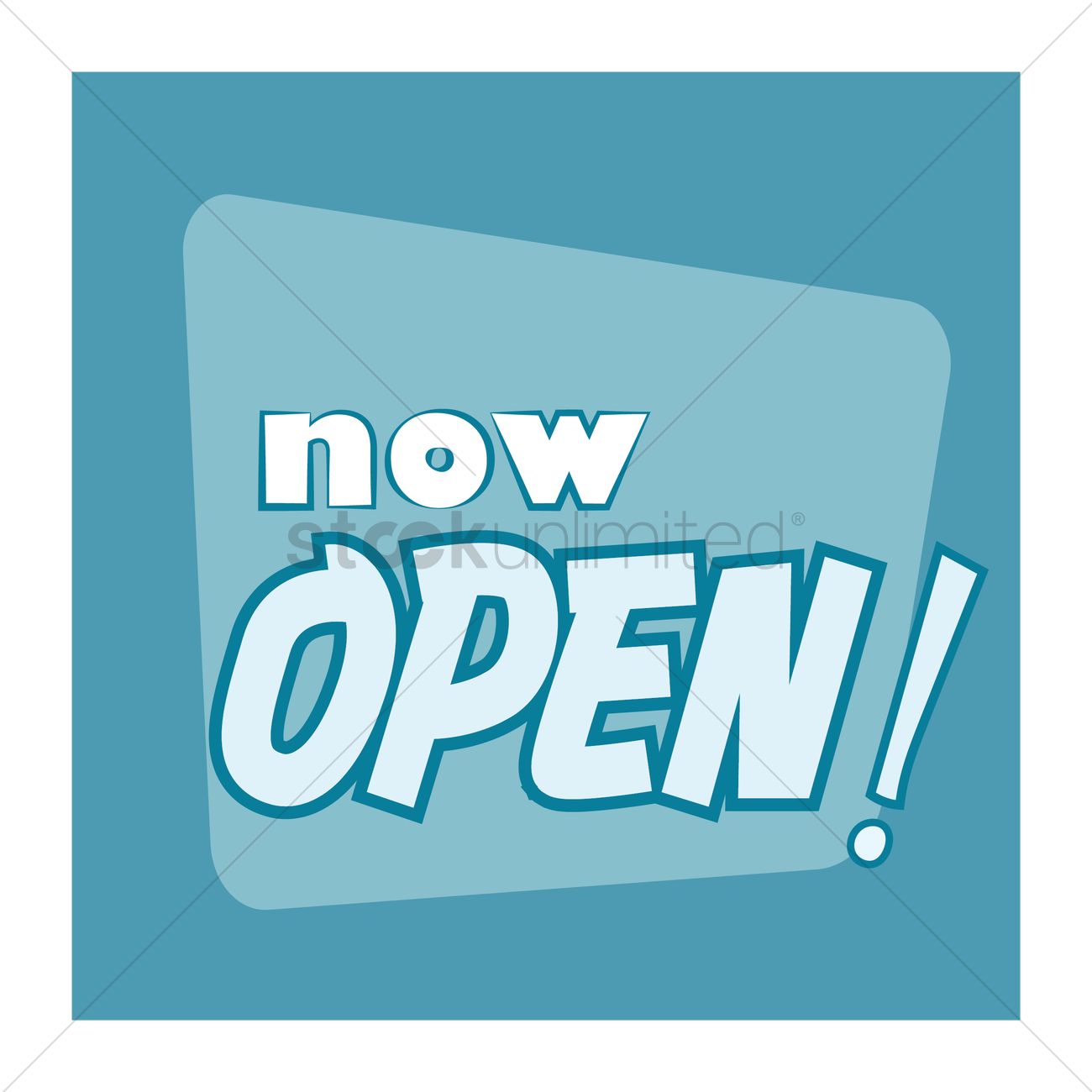 1300x1300 Now Open Background Vector Image