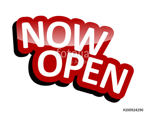 500x389 Banner Now Open Stock Image And Royalty Free Vector Files On