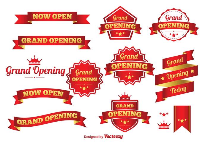 700x490 Grand Opening Vector Banners