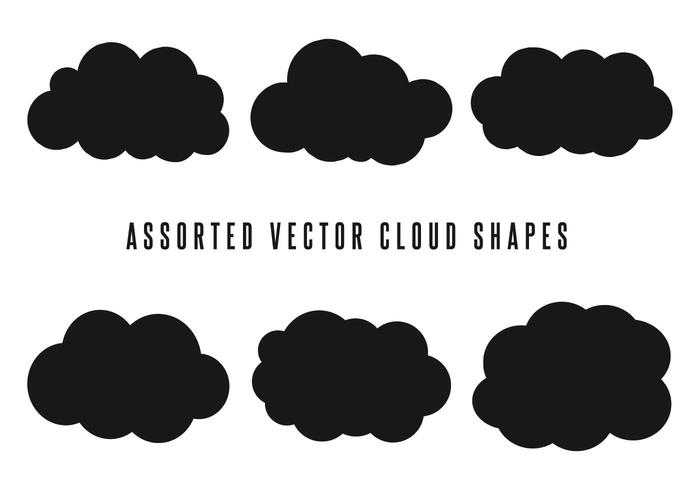 700x490 Basic Vector Cloud Shapes
