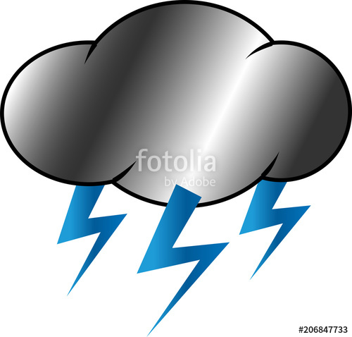 500x478 Nube Con Relampagos Stock Image And Royalty Free Vector Files On
