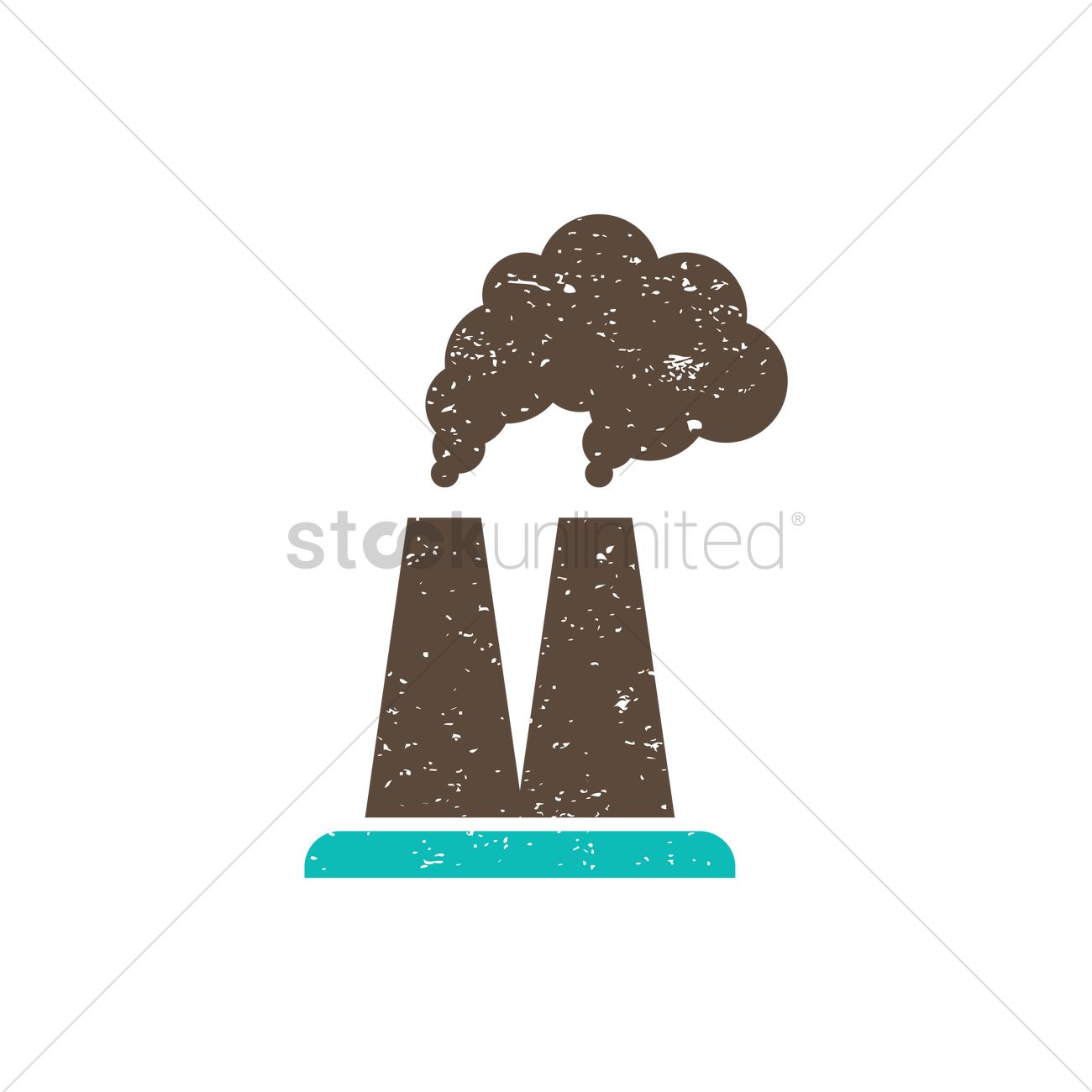 1300x1300 Nuclear Power Plant Vector Image