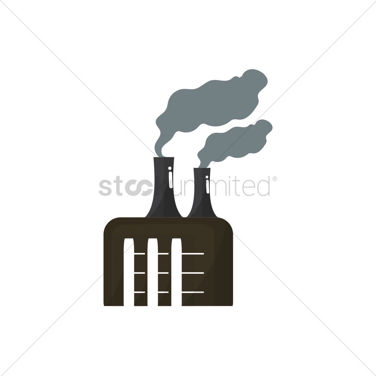 1300x1300 Nuclear Power Plant Vector Image