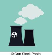 180x195 Nuclear Power Plant Tower Energy Circle Vector Illustration Eps 10.