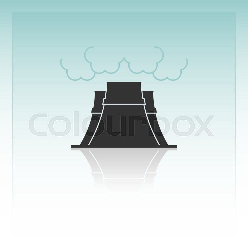 800x800 Nuclear Power Plant. Vector Illustration. Stock Vector Colourbox