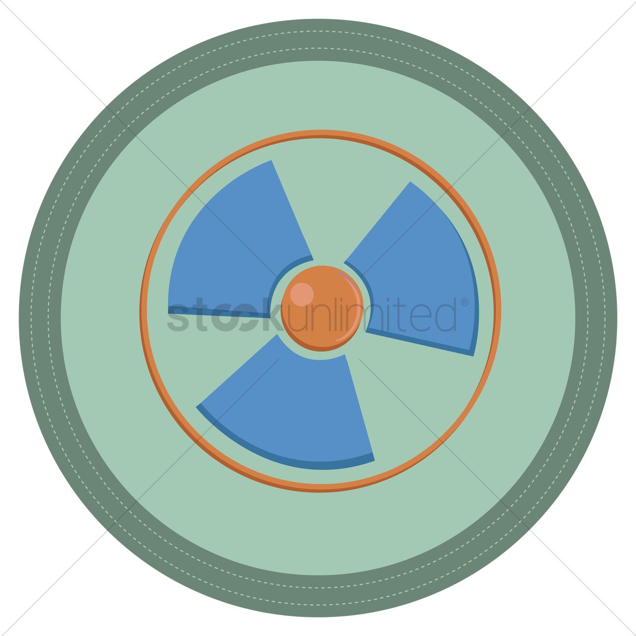 1300x1300 Nuclear Symbol Vector Image