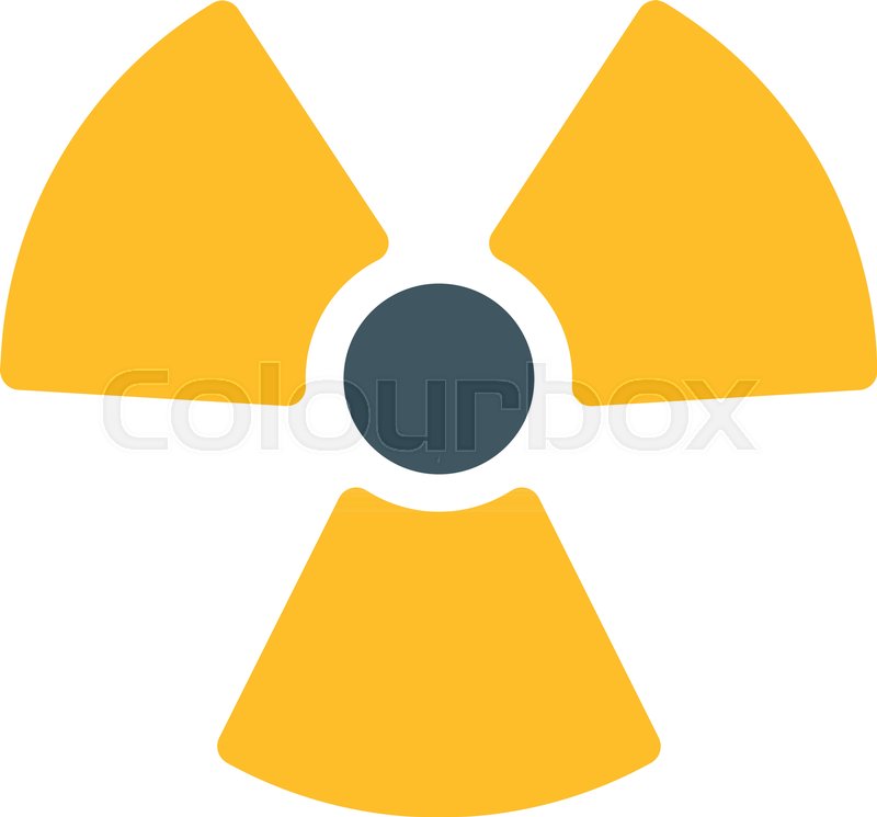 800x745 Radioactive Nuclear Symbol Stock Vector Colourbox
