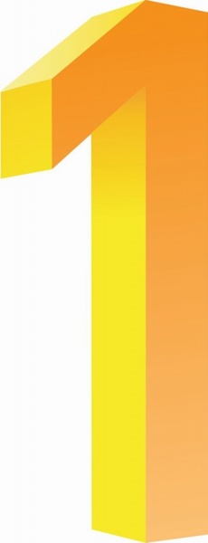 230x600 Orange Icons Vector Number 1 Free Vector In Adobe Illustrator Ai