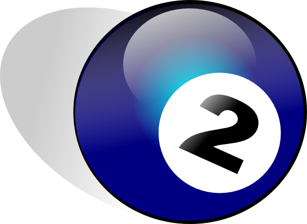 600x439 Ball Number 2 Clip Art Free Vector 4vector