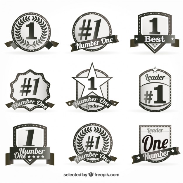 626x626 Number One Badges Vector Free Download