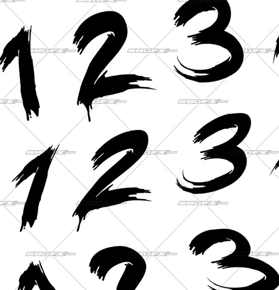550x571 Vector Number Pack 8 School Of Racing Graphics