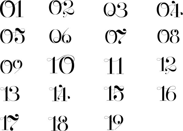 600x430 Elegant Art Numbers Vector Free Vector In Coreldraw Cdr ( .cdr