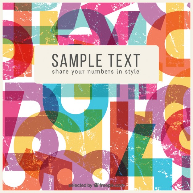 626x626 Colourful Number Background Vector Free Download