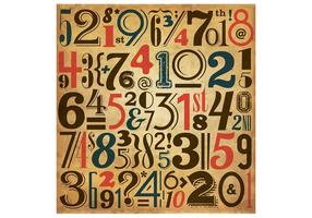286x200 Numbers Background Free Vector Art