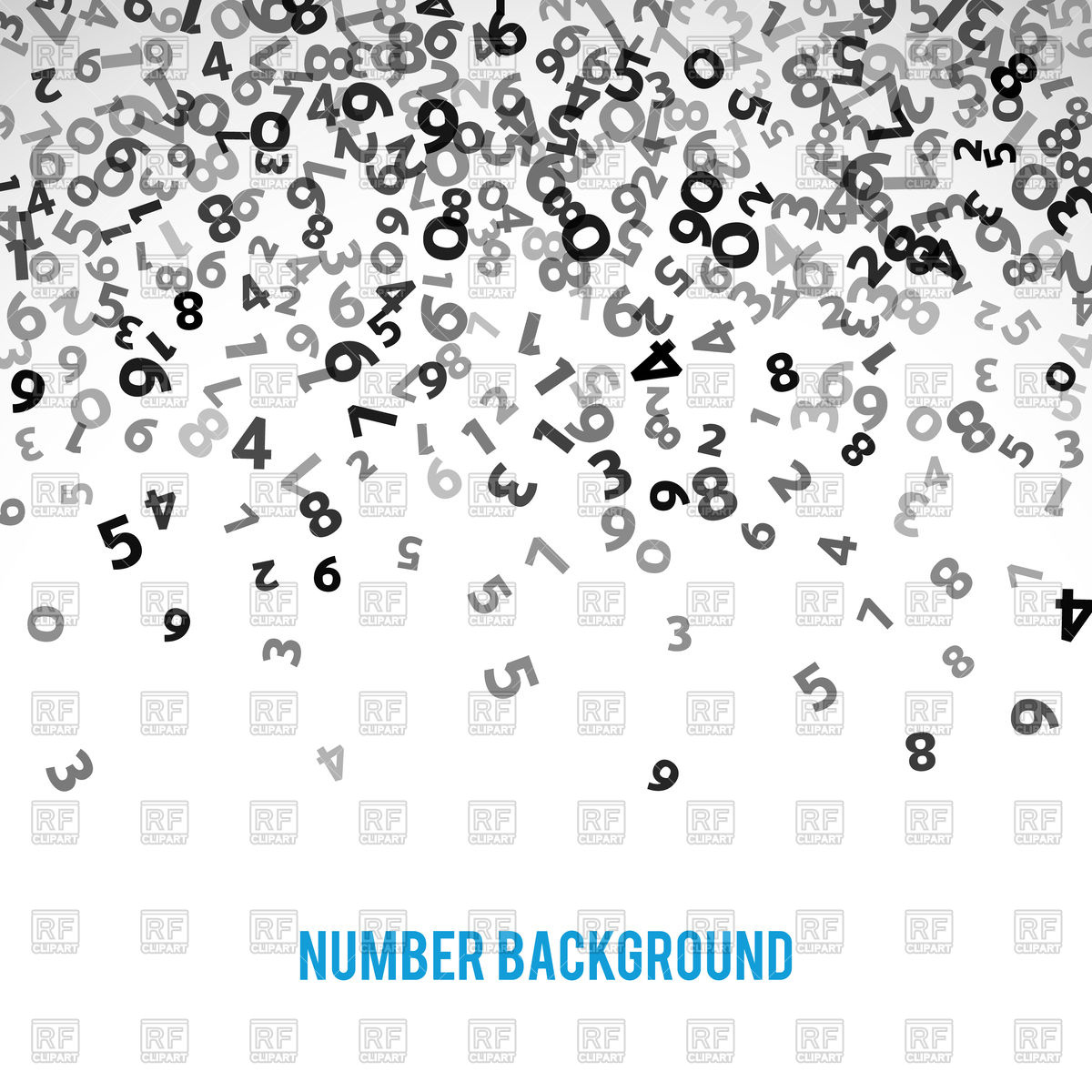 1200x1200 Abstract Math Number Background Vector Image Vector Artwork Of