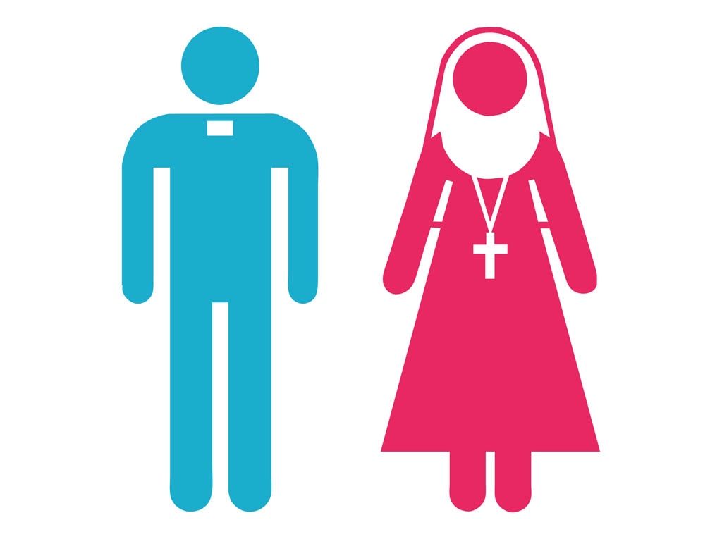 1024x765 Priest And Nun Icons Vector Art Amp Graphics