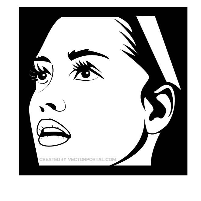 660x660 Young Nun Vector Portrait