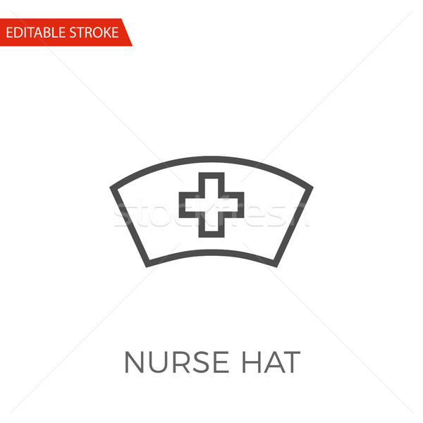 600x600 Nurse Hat Vector Icon Vector Illustration Oleksii Afanasiev