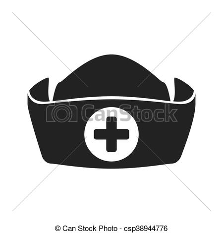 450x470 Nurse Hat Icon. Medical Care Design. Vector Graphic. Medical And