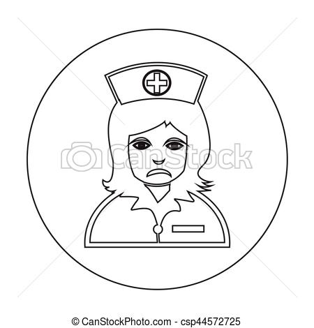 450x470 Nurse Icon Vector Illustration