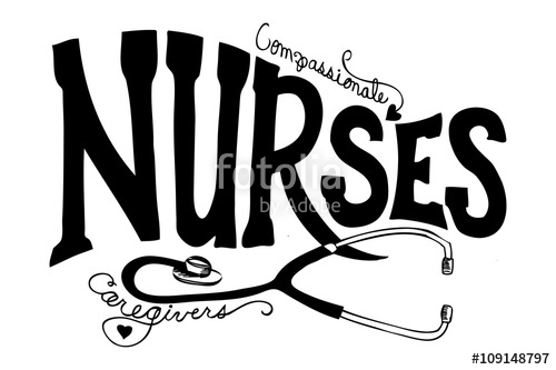 500x333 Nurses Typography And Stethoscope Vector, National Nurses Day