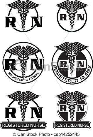 317x470 Registered Nurse Designs Graphic. Illustration Of Six Different