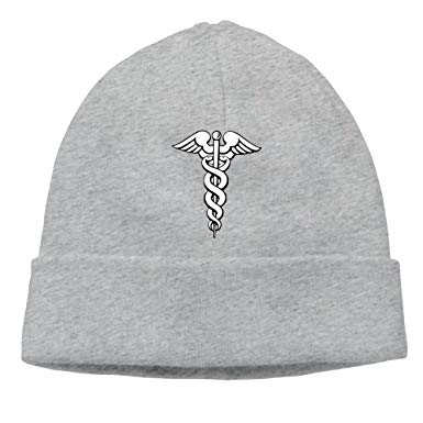 385x385 Dempery Nurse Symbol Vector Unisex Fashion Beanie Knit Hat Cap