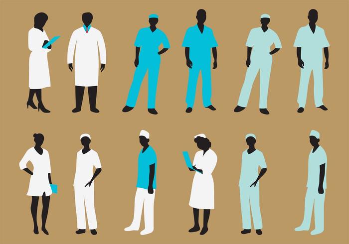 700x490 Vector Nurse Silhouette