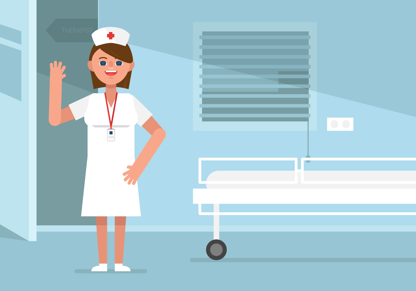 1400x980 Nurse Free Vector Art