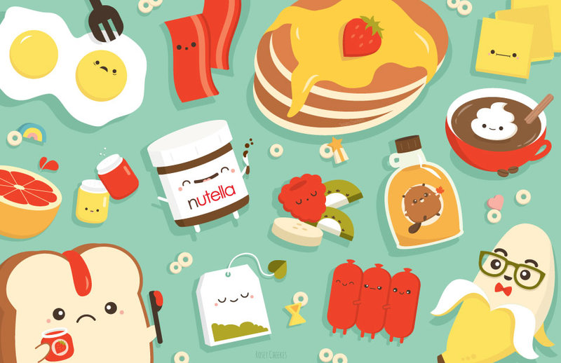 800x518 Breakfast Food By Roseycheekes