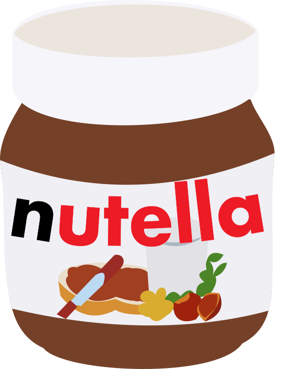 613x762 Nutella Vector By Anonymousnekodos