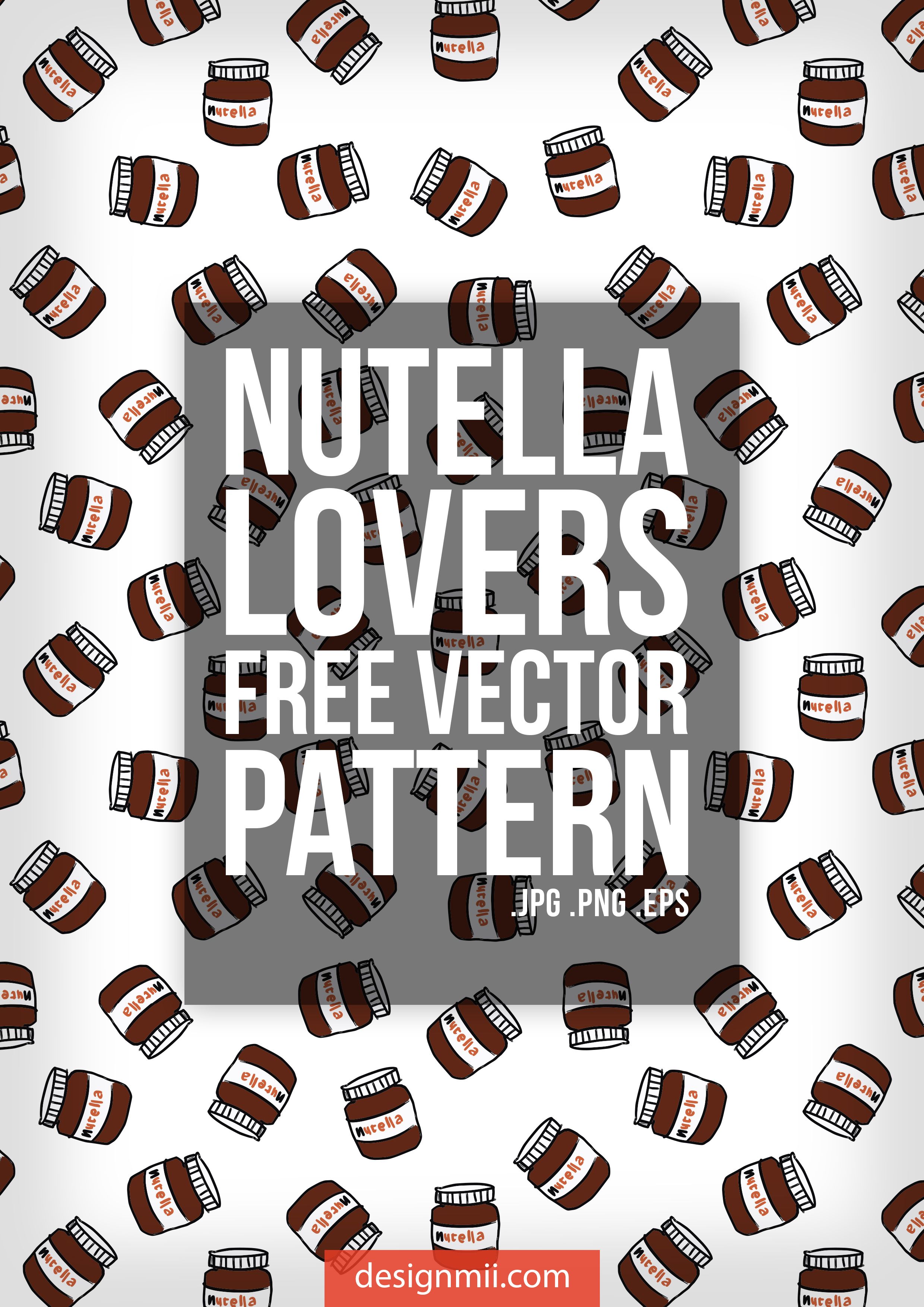 2480x3508 Nutella Free Vector Pattern. Free Download From