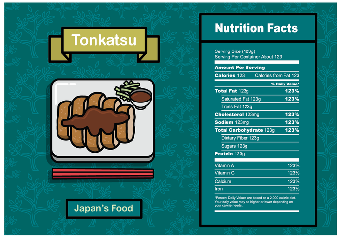 700x490 Nutrition Facts Label Vector Templates