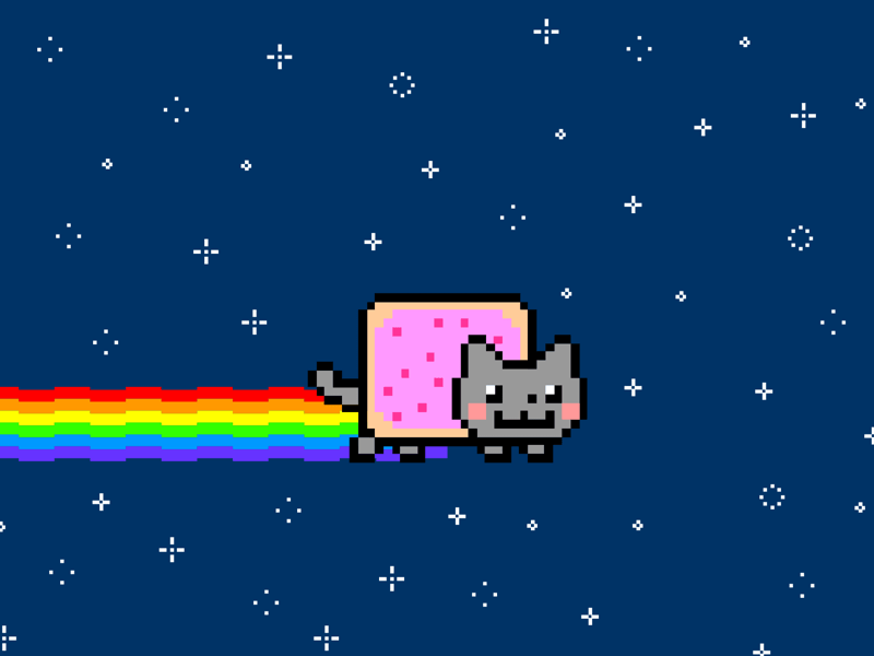 800x600 Nyan Cat Sketch Freebie