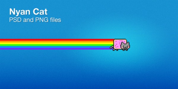 600x301 Pop Tart Nyan Cat Rainbow Mobile Graphic