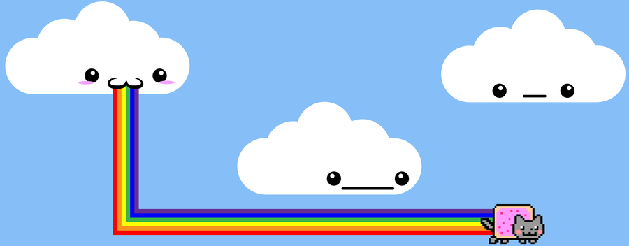 900x352 The Birth Of Nyan Cat By Shadowfoxgraphics