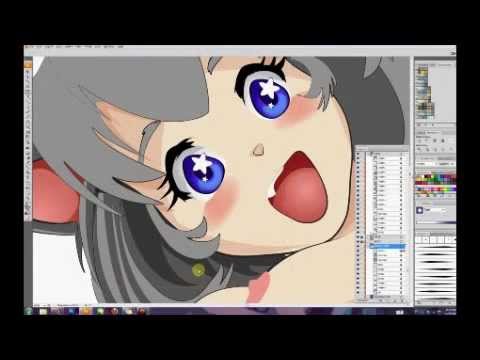 480x360 Cute Nyan Cat Girl Vector Drawing Process