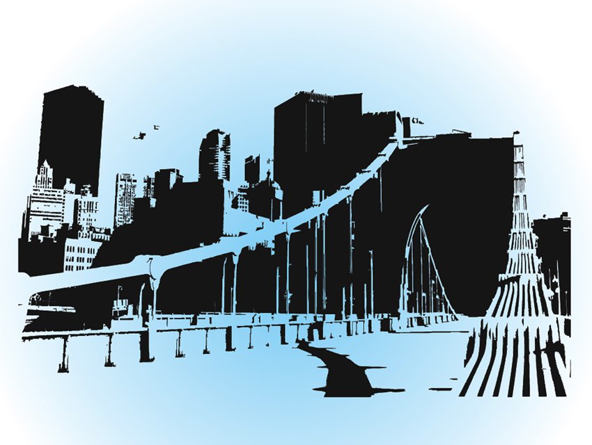 850x640 City Skyline Vector Art Amp Graphics