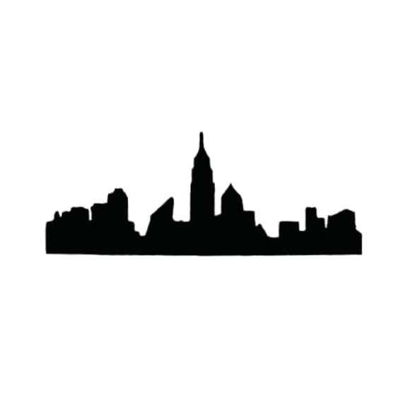 570x570 Nyc Skyline Silhouette New City Skyline Detailed Silhouette Vector